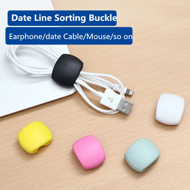 Cable Lock Flexible - Silicone Cable Organizer USB Cable Winder