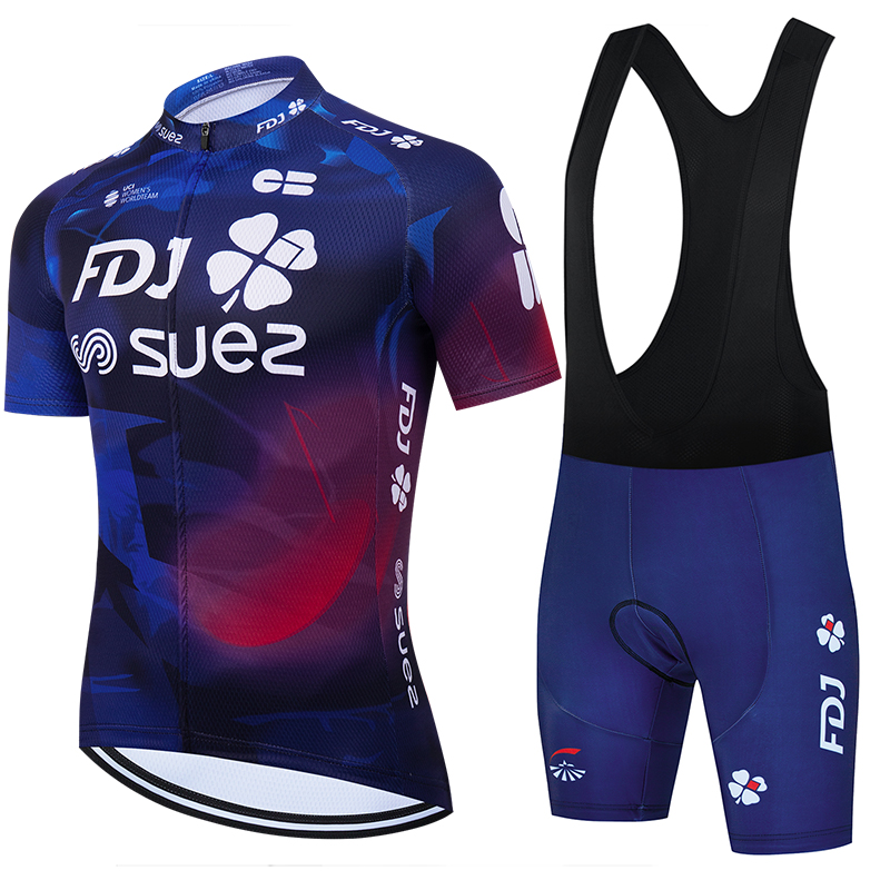 Cycling Commuter Clothing - 2025 FDJ Team Summer Bicycle Clothing
