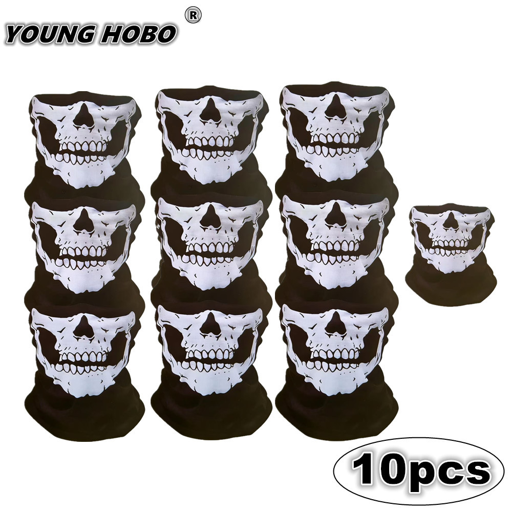 10pcs Skull Seamless Windproof - Cycling Loop recension och pris