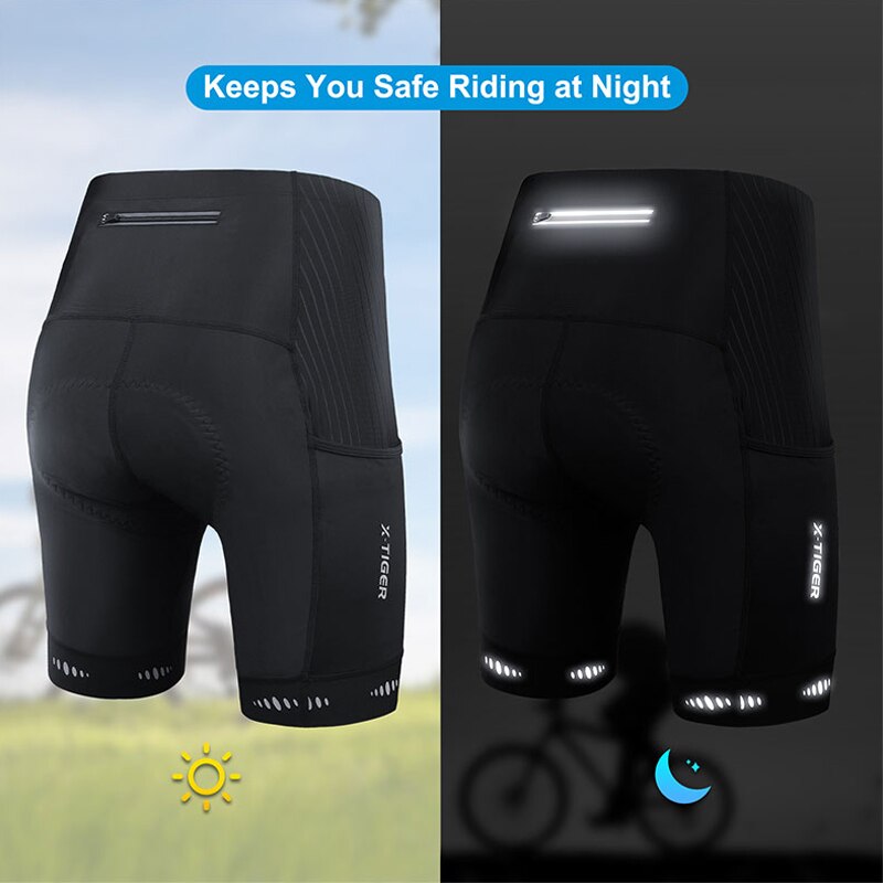 X-TIGER Men Cycling Shorts wit - Cycling Commuter Pants recension och pris