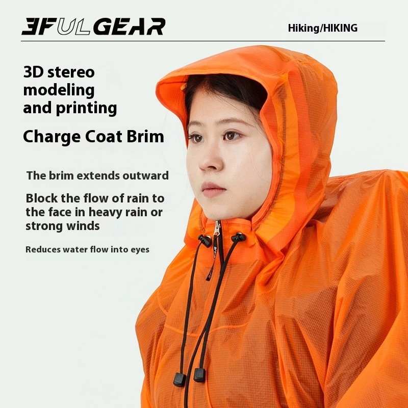 3F UL GEAR Zipper Raincoat 15D - Cycling Rain Jacket Commute recension och pris