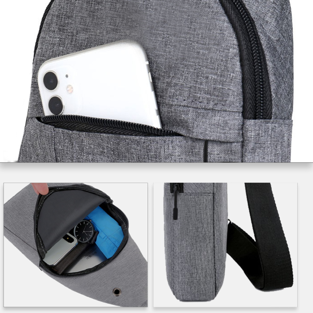 Single Shoulder Men Chest Bags - Commuter Cycling recension och pris