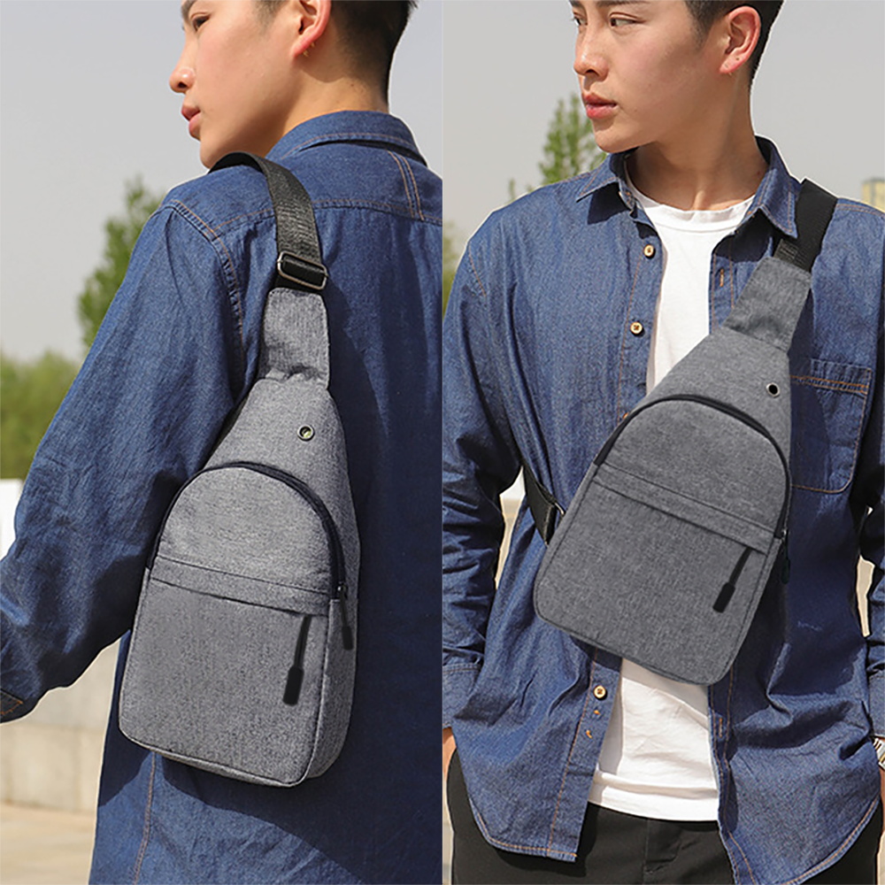 Single Shoulder Men Chest Bags - Commuter Cycling recension och pris