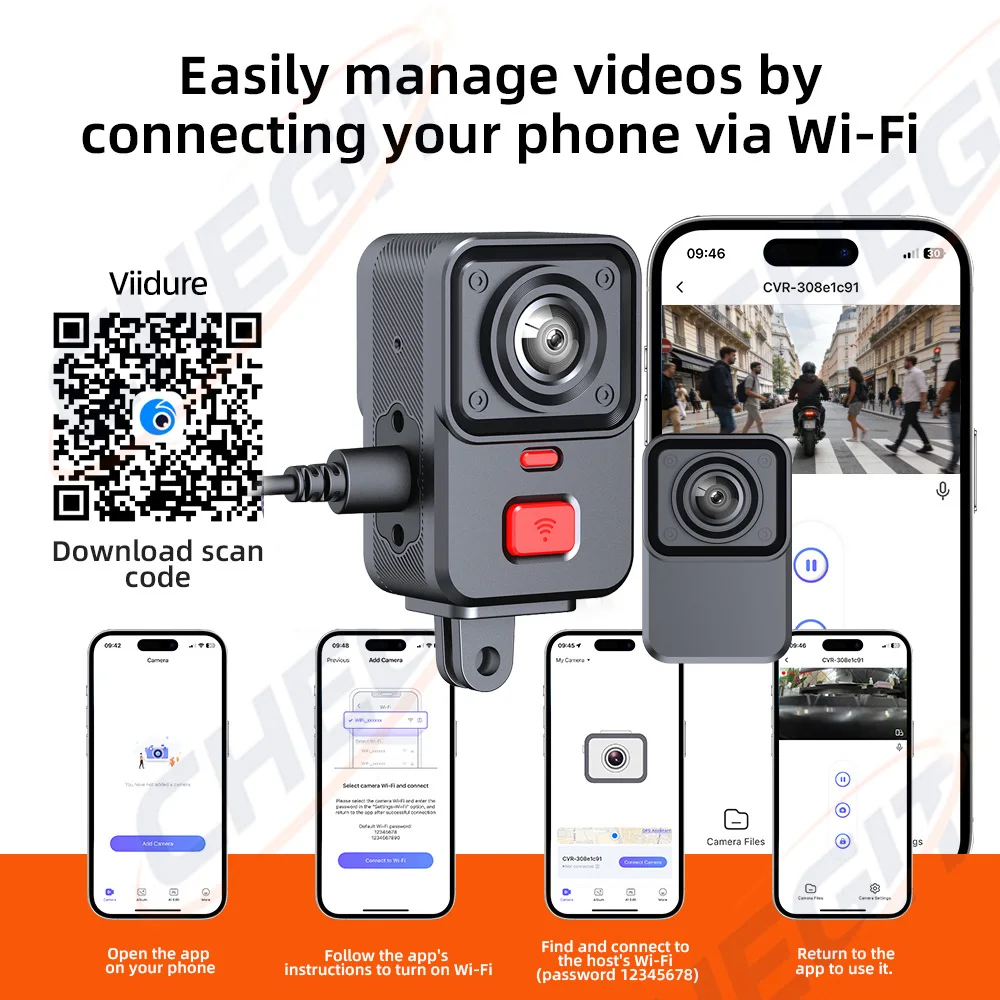 2 Camera Motorcycle DVR 2K HD  - Cycling Loop recension och pris