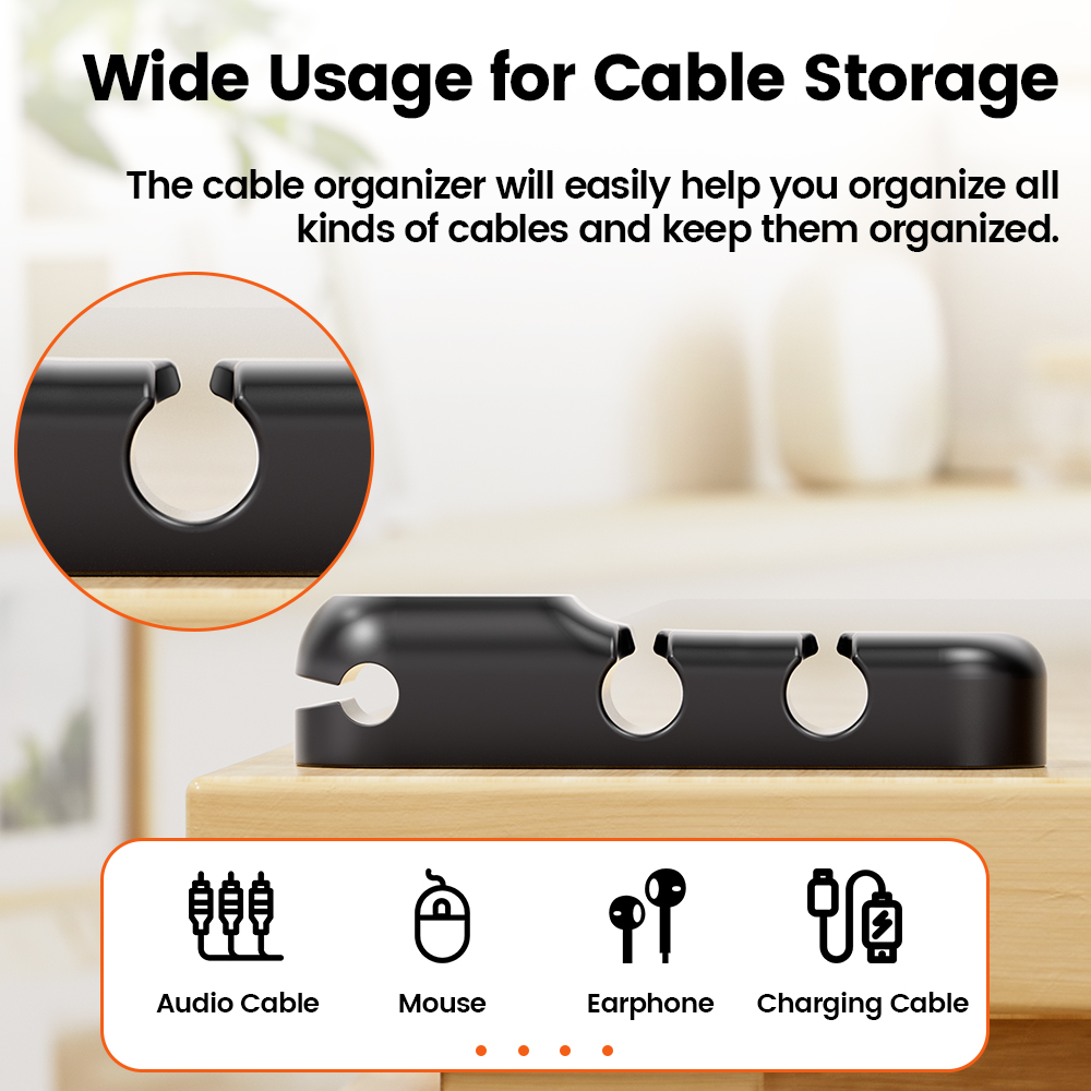 Toocki Cable Organizer 3 5 7 H - Cable Lock Flexible recension och pris