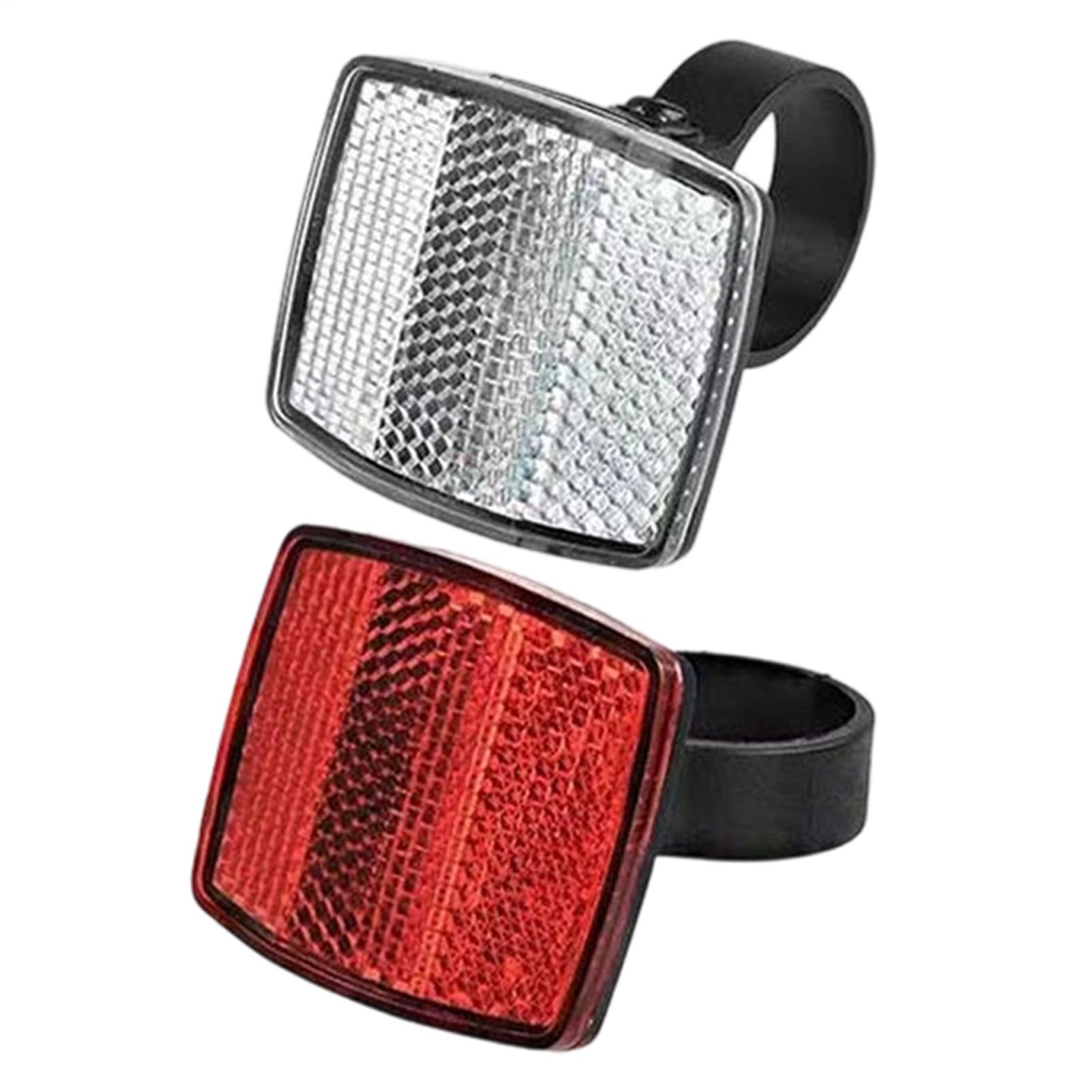 2 Pcs Bike Front Rear Reflecto - Cycling Commute Gear recension och pris