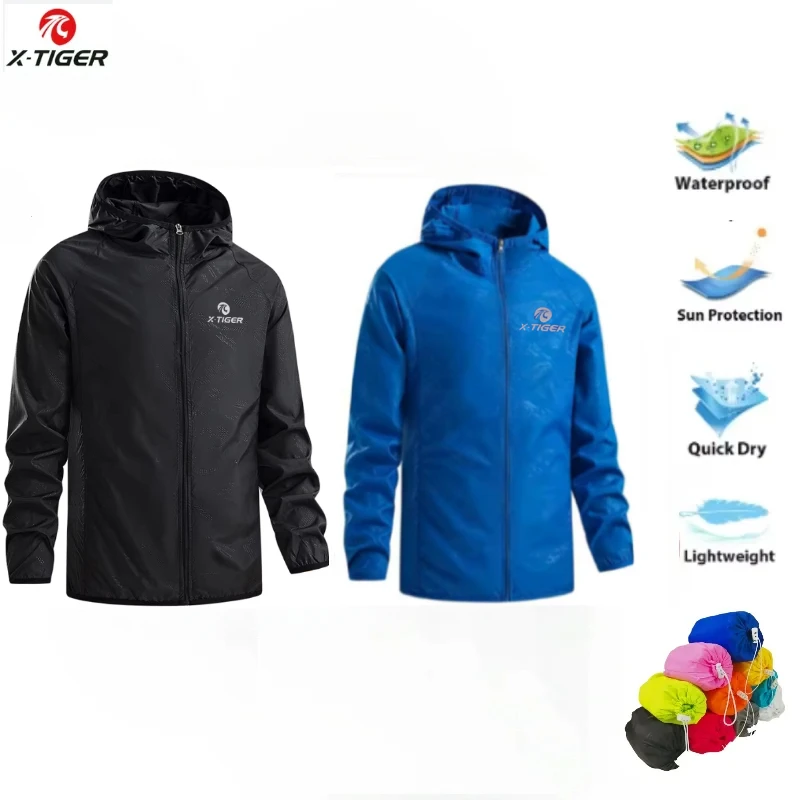 X-TIGER Skin Hiking Jacket Men - Cycling Rain Jacket Commute recension och pris