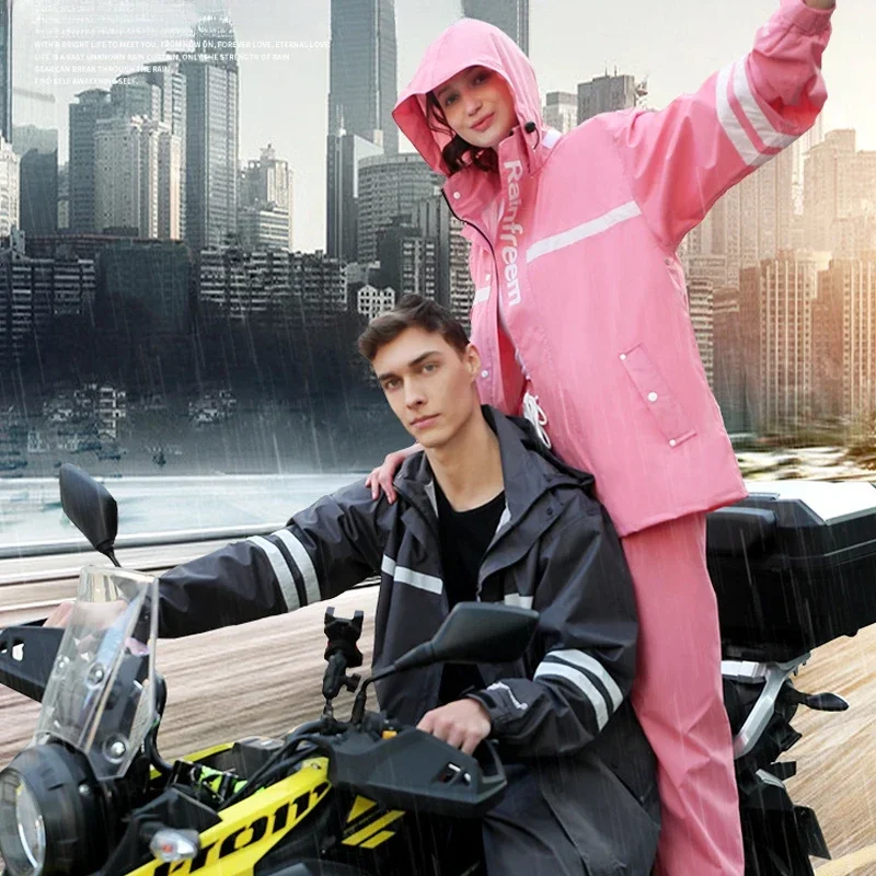 Adult Raincoat Rainpants Water - Cycling Rain Jacket Commute recension och pris