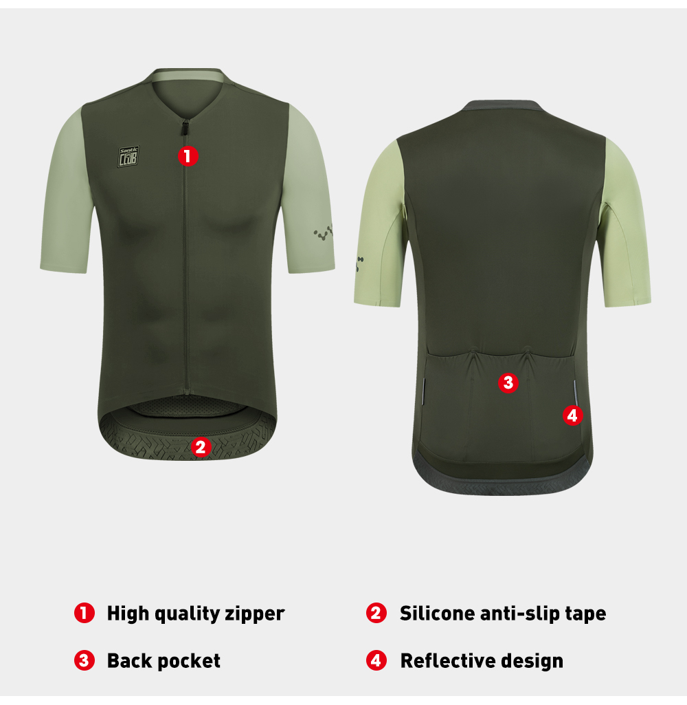 Santic Men Summer Cycling Jers - Cycling Commuter Clothing recension och pris