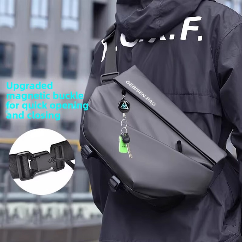 Magnetic Buckle Men Crossbody  - Commuter Cycling recension och pris