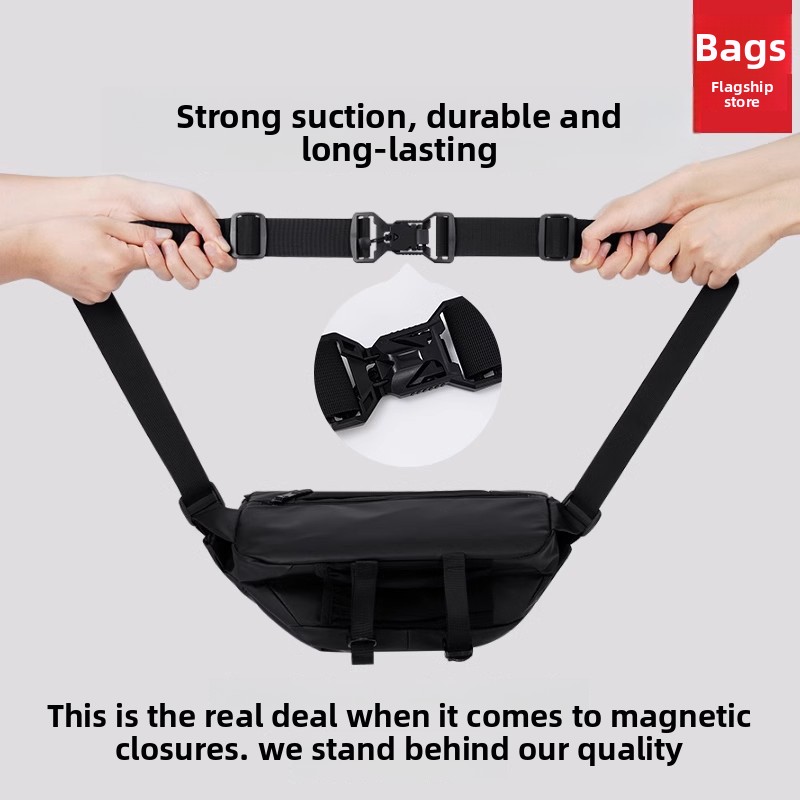 Magnetic Buckle Men Crossbody  - Commuter Cycling recension och pris
